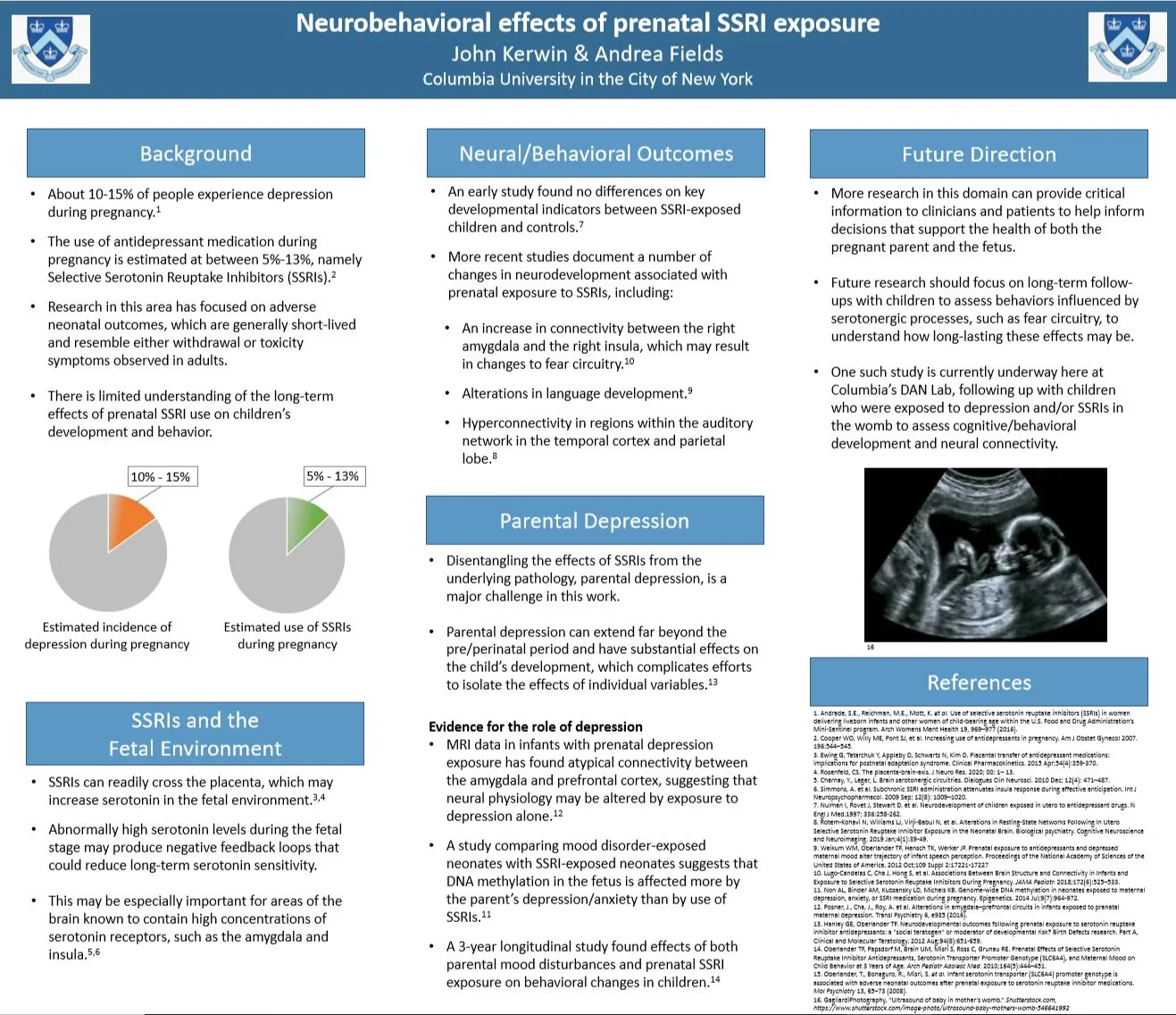 Neurobehavioral Effects of Prenatal SSRI Exposure