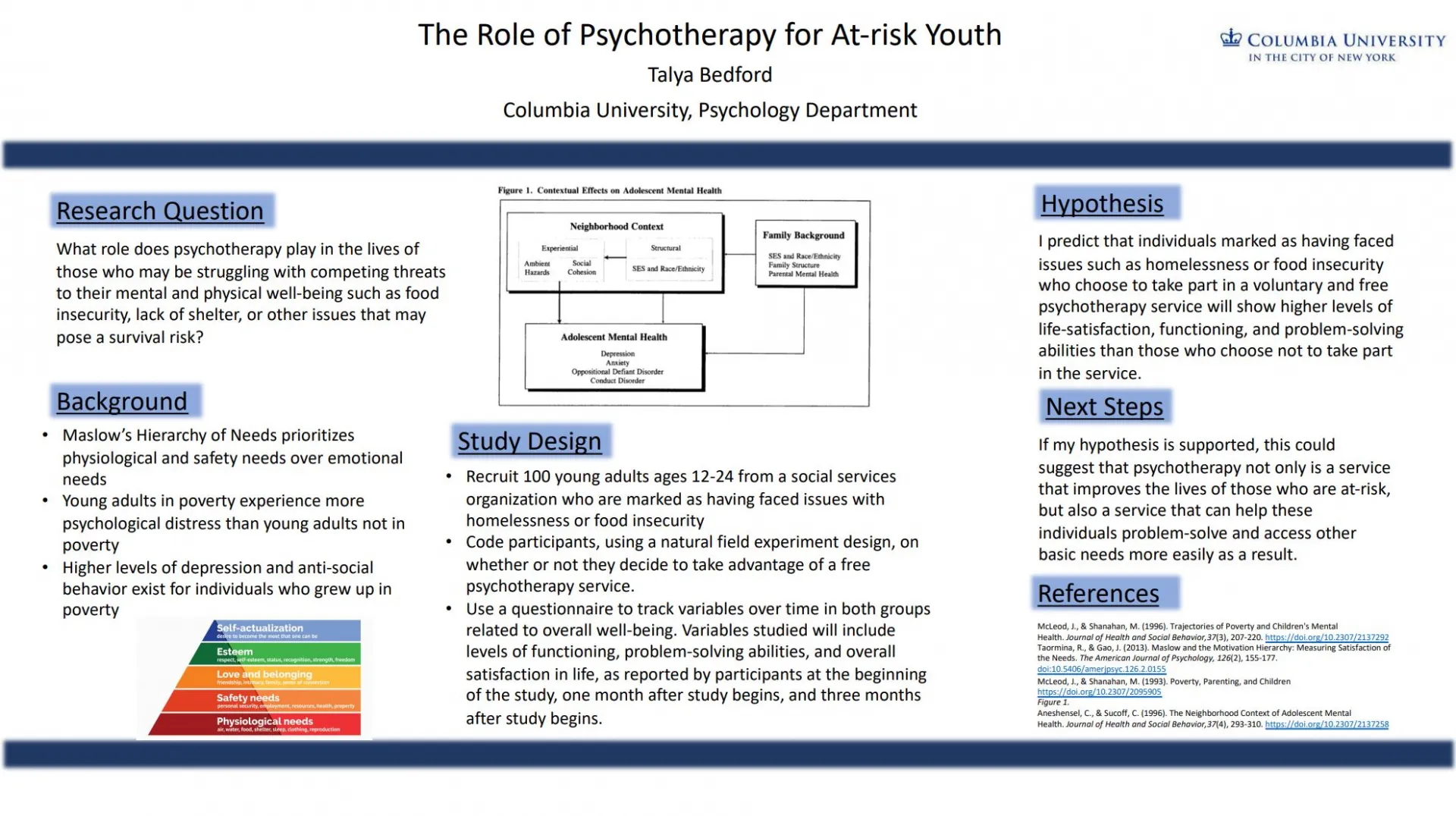 The Role of Psychotherapy for At-risk Youth